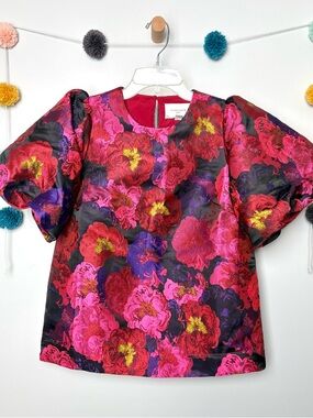 Pomander Place Camellia Jacquard Lyla Blouse